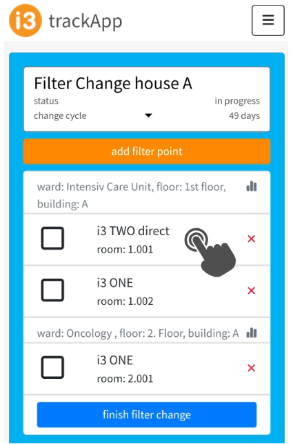 Select another Filter Point
